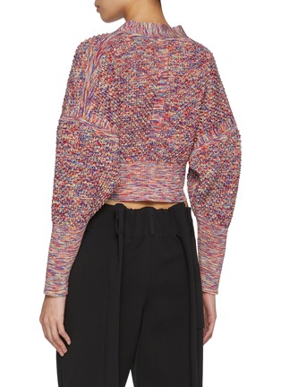 背面 - 点击放大 - CFCL - Lattice Knit Cropped Cardigan