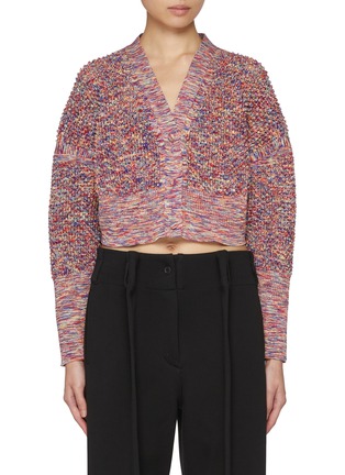 首图 - 点击放大 - CFCL - Lattice Knit Cropped Cardigan