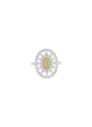 首图 - 点击放大 - LC COLLECTION JEWELLERY - 18K Gold Platinum Diamond Ring — US 6