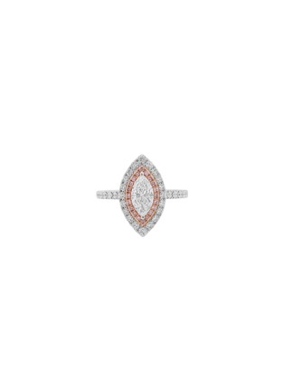 首图 - 点击放大 - LC COLLECTION JEWELLERY - 18K Rose Gold Platinum Diamond Ring — Size US 6