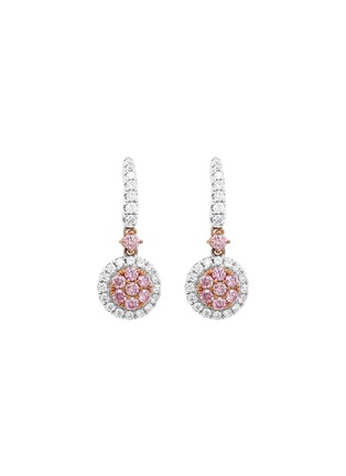 首图 - 点击放大 - LC COLLECTION JEWELLERY - 18K Gold Diamond Pink Diamond Drop Earrings