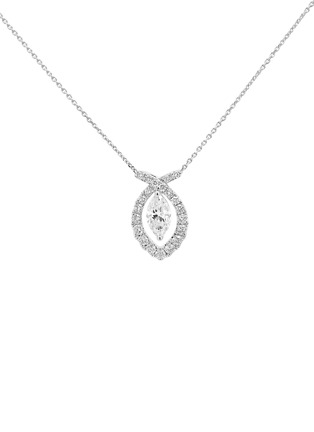 首图 - 点击放大 - LC COLLECTION JEWELLERY - 18K White Gold Diamond Pendant Necklace