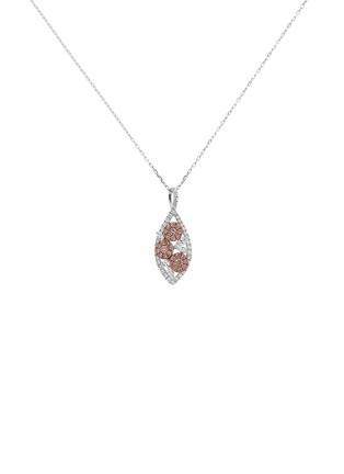 首图 - 点击放大 - LC COLLECTION JEWELLERY - 18K Rose Gold Platinum Diamond Pink Diamond Pendant Necklace