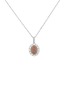 首图 - 点击放大 - LC COLLECTION JEWELLERY - 18K Rose Gold Platinum Diamond Pink Diamond Pendant Necklace