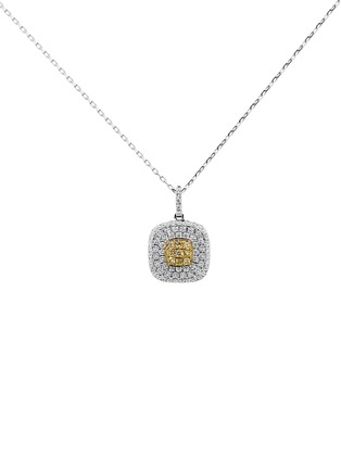 首图 - 点击放大 - LC COLLECTION JEWELLERY - Platinum Diamond Pink Diamond Pendant Necklace