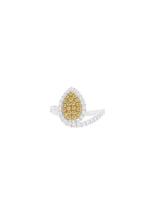 首图 - 点击放大 - LC COLLECTION JEWELLERY - Platinum Diamond Yellow Diamond Ring — Size US 6