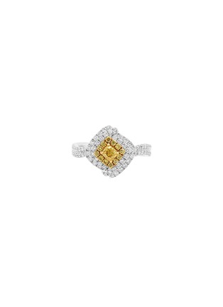 首图 - 点击放大 - LC COLLECTION JEWELLERY - Platinum Diamond Yellow Diamond Ring — Size US 6