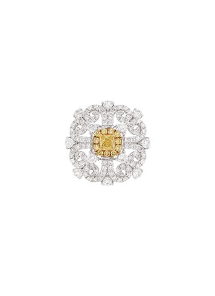 首图 - 点击放大 - LC COLLECTION JEWELLERY - 18 Gold Platinum Diamond Yellow Diamond Ring — Size US 6