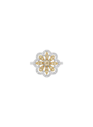 首图 - 点击放大 - LC COLLECTION JEWELLERY - 18 Gold Platinum Diamond Yellow Diamond Ring — Size US 6