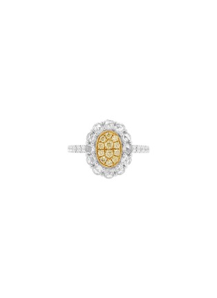 首图 - 点击放大 - LC COLLECTION JEWELLERY - 18 Gold Platinum Diamond Yellow Diamond Ring — Size US 6