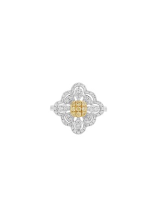 首图 - 点击放大 - LC COLLECTION JEWELLERY - 18K Gold Platinum Diamond Ring — Size US 6