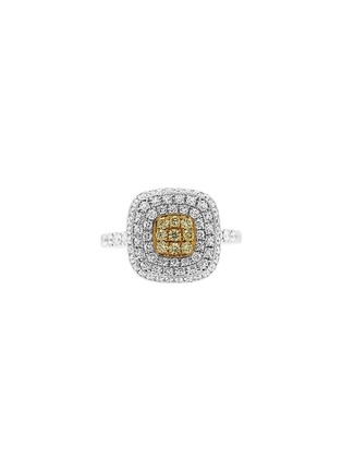 首图 - 点击放大 - LC COLLECTION JEWELLERY - 18 Gold Platinum Diamond Yellow Diamond Ring — Size US 6