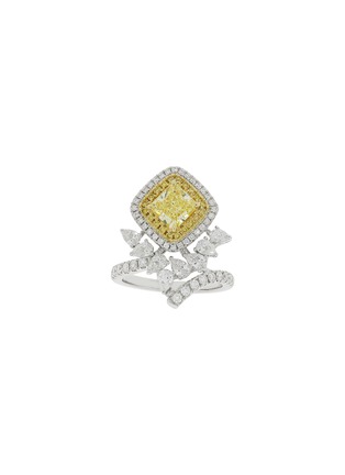 首图 - 点击放大 - LC COLLECTION JEWELLERY - Diamond 18K White Yellow Gold Ring — HK13