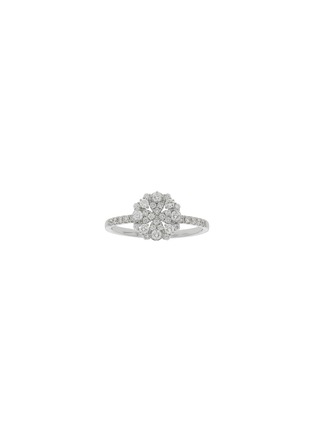 首图 - 点击放大 - LC COLLECTION JEWELLERY - Diamond 18K White Gold Flower Ring — US 6.5