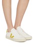 模特儿示范图 - 点击放大 - VEJA - Campo Low Top Leather Women's Sneakers