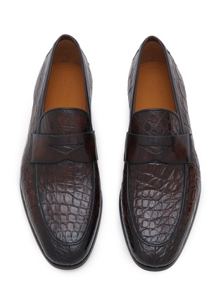 细节 - 点击放大 - MAGNANNI - Leather Penny Loafers