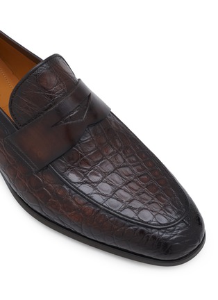 细节 - 点击放大 - MAGNANNI - Leather Penny Loafers