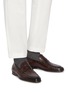 模特儿示范图 - 点击放大 - MAGNANNI - Leather Penny Loafers