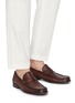 模特儿示范图 - 点击放大 - MAGNANNI - Leather Penny Loafers