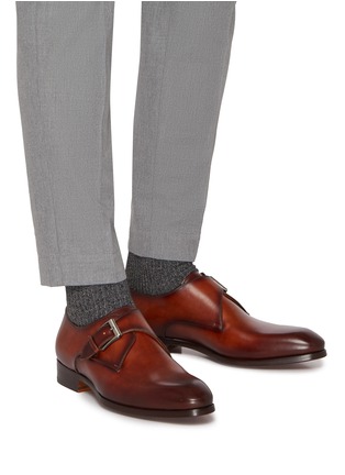 模特儿示范图 - 点击放大 - MAGNANNI - Leather Oxford Shoes