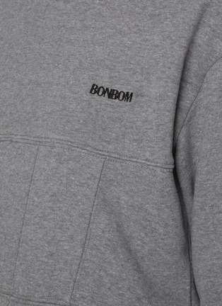  - BONBOM - 撞色弧形连帽卫衣