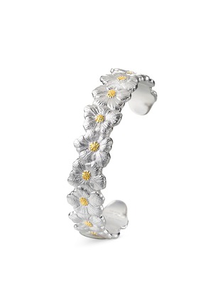 细节 - 点击放大 - BUCCELLATI - Blossoms Vermeil Rhodium-Plated Gold-Plated Sterling Silver Gardenia Bracelet — Size 170