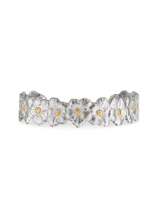 首图 - 点击放大 - BUCCELLATI - Blossoms Vermeil Rhodium-Plated Gold-Plated Sterling Silver Gardenia Bracelet — Size 170