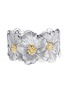 首图 - 点击放大 - BUCCELLATI - Blossoms Vermeil Rhodium-Plated Gold-Plated Sterling Silver Gardenia Bracelet — Size 160