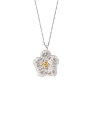 首图 - 点击放大 - BUCCELLATI - Blossoms Vermeil Rhodium-Plated Gold-Plated Sterling Silver Gardenia Pendant Necklace