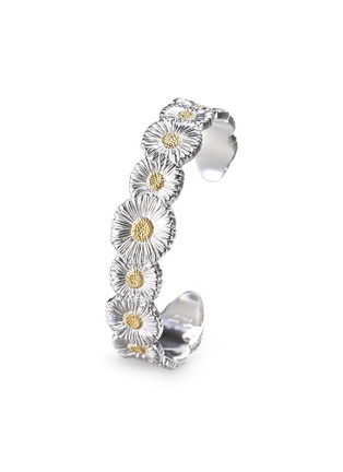 细节 - 点击放大 - BUCCELLATI - Blossoms Vermeil Rhodium-Plated Gold-Plated Sterling Silver Daisy Bracelet — Size 160