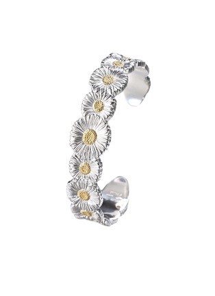 细节 - 点击放大 - BUCCELLATI - Blossoms Vermeil Rhodium-Plated Gold-Plated Sterling Silver Daisy Bracelet — Size 170