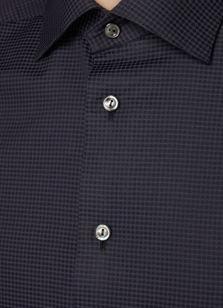  - ETON - Cutaway Collar Dotted Cotton Evening Shirt