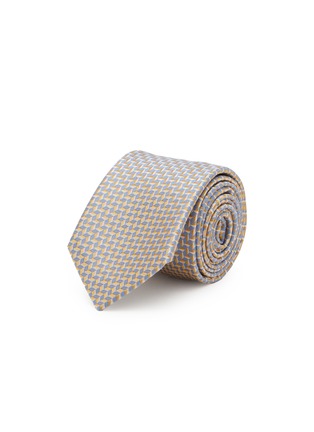 首图 - 点击放大 - ETON - Geometric Woven Silk Tie