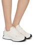模特儿示范图 - 点击放大 - NEW BALANCE - 327 Low Top Women's Sneakers
