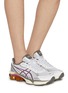 模特儿示范图 - 点击放大 - ASICS - Gel-Kinetic Flient Low Top Women's Sneakers