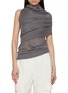 首图 - 点击放大 - SHARON WAUCHOB - Rachel Asymmetrical Draped Silk Knit Top