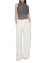模特儿示范图 - 点击放大 - SHARON WAUCHOB - Rachel Asymmetrical Draped Silk Knit Top