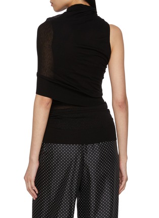 背面 - 点击放大 - SHARON WAUCHOB - Rachel Asymmetrical Draped Silk Knit Top
