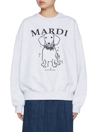 首图 - 点击放大 - MARDI MERCREDI - Swing The Tail Ddanji Flower Necklace Cotton Sweater