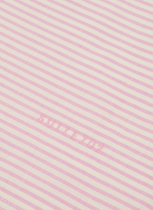 细节 –点击放大 - SUITE702 - Woven Stripe King Size Duvet Cover — Pink/Ecru