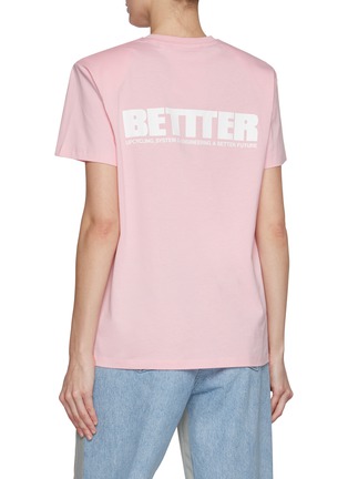 背面 - 点击放大 - BETTTER - Mother Padded Shoulder Cotton T-shirt