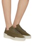 模特儿示范图 - 点击放大 - FEAR OF GOD - Aerobic Low Top Suede Women's Sneakers