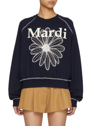 首图 - 点击放大 - MARDI MERCREDI - Flowermardi Raglan Cotton Sweatshirt