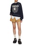 模特儿示范图 - 点击放大 - MARDI MERCREDI - Flowermardi Raglan Cotton Sweatshirt