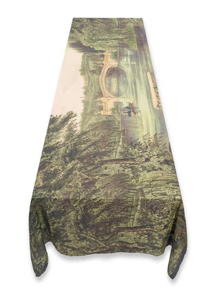  - SUMMERILL & BISHOP - X John Derian Central Park Linen Tablecloth