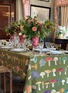 细节 –点击放大 - SUMMERILL & BISHOP - X John Derian Fungi Linen Tablecloth — Green
