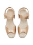 细节 - 点击放大 - PEDRO GARCÍA - Fama 70 Leather Wedge Sandals