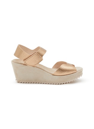 首图 - 点击放大 - PEDRO GARCÍA - Fama 70 Leather Wedge Sandals