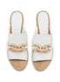 细节 - 点击放大 - PEDRO GARCÍA - Oliveta 85 Leather Espadrille Mules