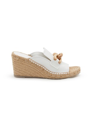 首图 - 点击放大 - PEDRO GARCÍA - Oliveta 85 Leather Espadrille Mules